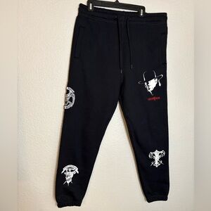 WWE x Shoe Palace The Undertaker Sweatpants Streetwear Thick Material Joggers